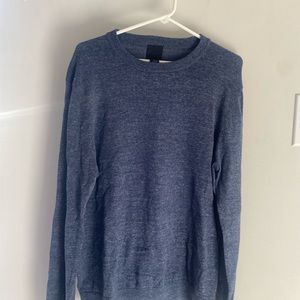 MENS CREW NECK SWEATER - H&M - Large Navy